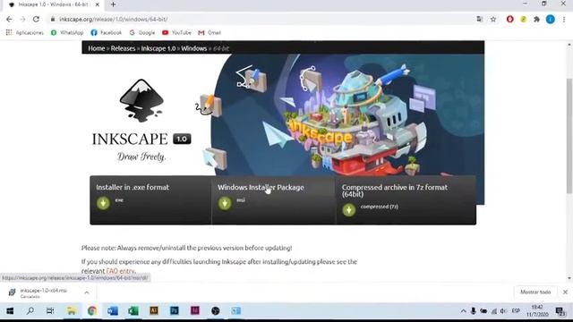 instalar inkscape 1.0 смотреть онлайн