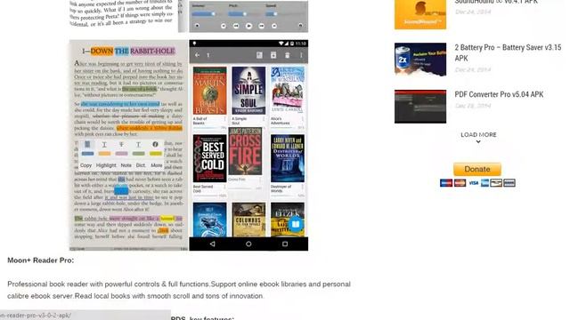 Download Moon+ Reader Pro v3.0.2 APK смотреть онлайн