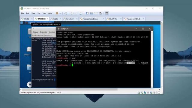 vmWare File transfer with scp command смотреть онлайн