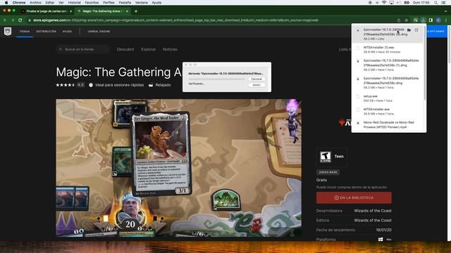 ¿Como descargar MTG Arena para MAC смотреть онлайн