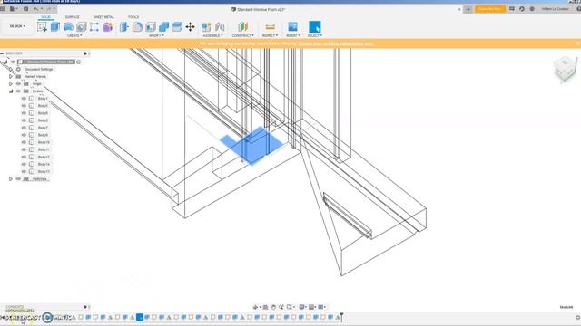 Window Parametric Using Fusion 360 смотреть онлайн