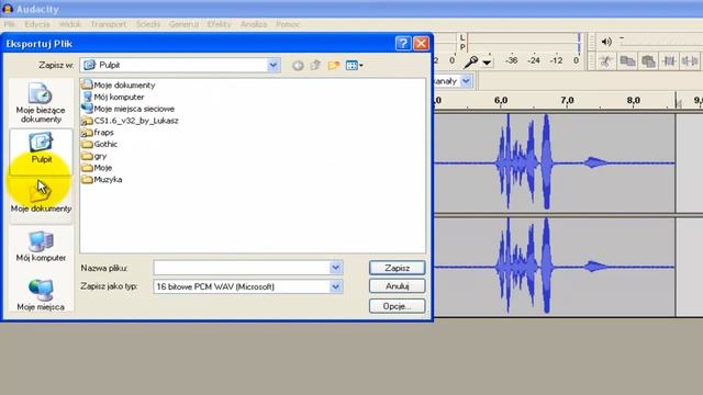 Jak zmienić format pliku na mp3 w Audacity смотреть онлайн