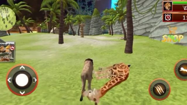 Angry Lion Attack Animals | Lion cartoon | Zebra | Giraffe | Cow | Deer | Sheep | Lion Wala Game | смотреть онлайн