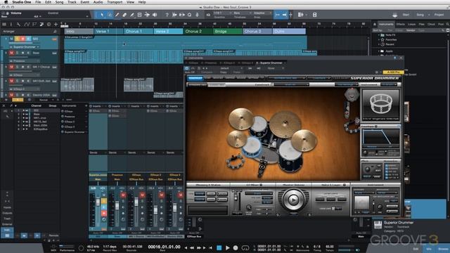 14 Modifying the Drum Track with Superior Drummer 2 смотреть онлайн