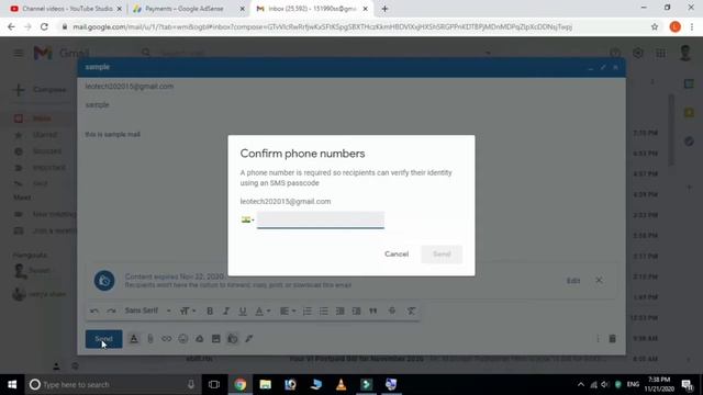 How to send Encrypted Email in Gmail || Secure Mail|| Encrypted Mail || Leo tech2020 смотреть онлайн