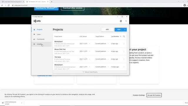 Install Unity in to your computer - Beginner Guide смотреть онлайн