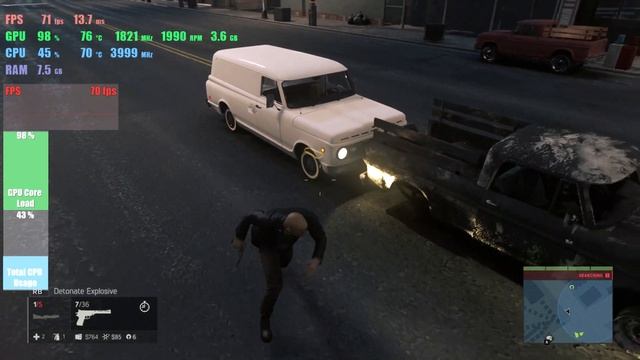Mafia III RX 5700 XT Powercolor Red Dragon Benchmark Ryzen 2600 1440p смотреть онлайн