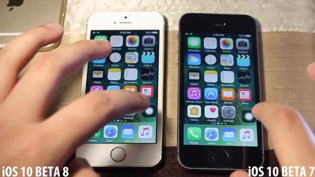 iPhone 5S - iOS 10 BETA 8 vs. iOS 10 BETA 7 : Speed Test! #ios10beta8 #ios10beta7 #iPhone5S #iosdev смотреть онлайн
