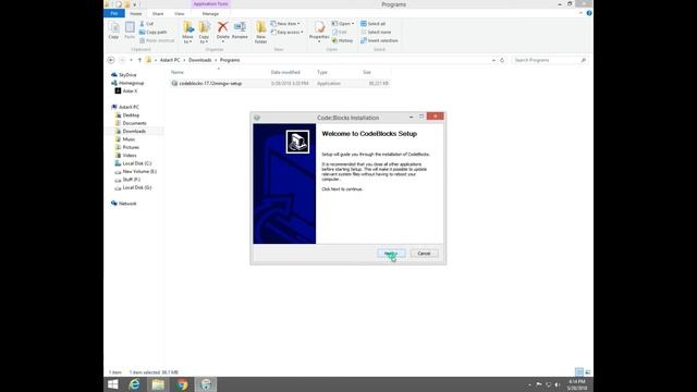 How to Install CodeBlocks 17.12 with Compilers on Windows 8/8.1 - C, C++ and Fortran IDE смотреть онлайн