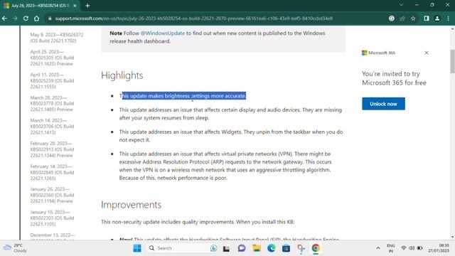 KB5028254 Update for windows 11 version 22H2 | cumulative update for windows 11 | 23h2 смотреть онлайн