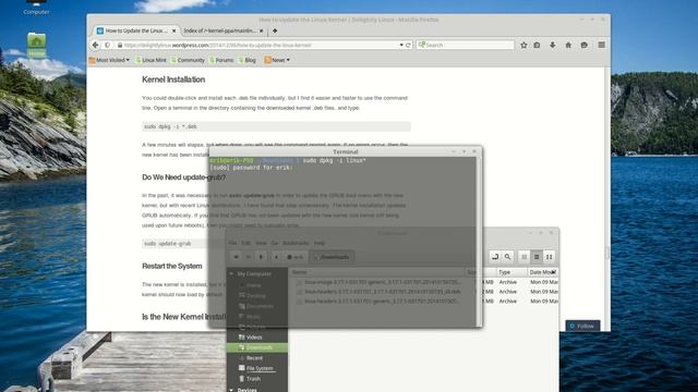 Linux mint 17 1 Kernel Update the voyage Stage 4 смотреть онлайн