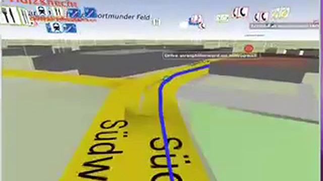Xnavigator-Flug mit OpenStreetMap-Daten in Dortmund auf dem Wall смотреть онлайн