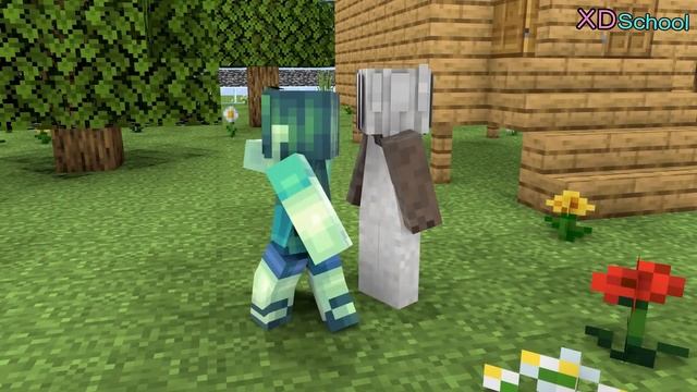 Steal Apples of Granny - Minecraft Animation смотреть онлайн