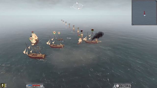 Napoleon: Total War Naval Battle Spain Vs England смотреть онлайн