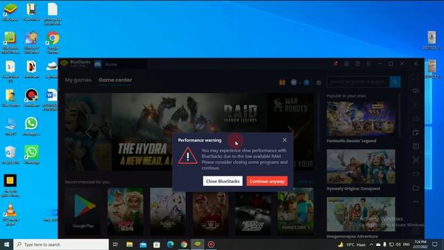 Bluestacks Performance Warning Windows 7 | Performance Warning Bluestacks смотреть онлайн
