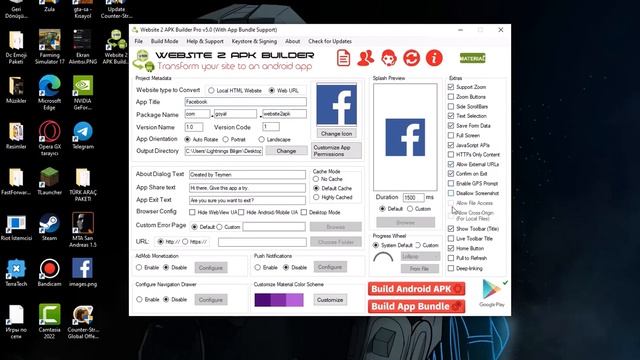 Web Sitesini 2 Dk da Mobil Uygulamaya Dönüştürmek | HTML'yi APK'ya Dönüştürme смотреть онлайн