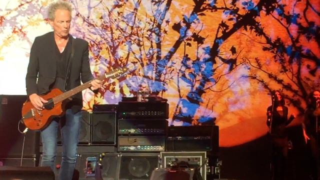 Fleetwood Mac's Lindsey Buckingham soloing on guitar during "Say You Love Me" смотреть онлайн