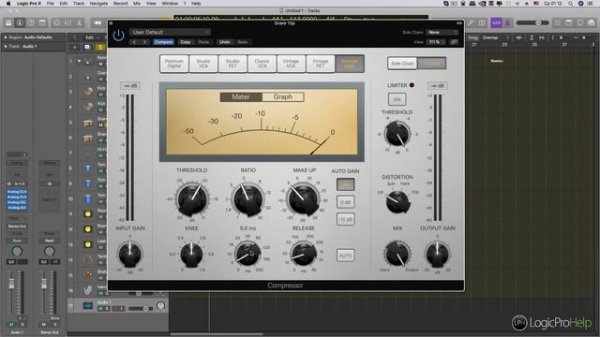 Виды компрессоров в Logic Pro [Logic Pro Help]