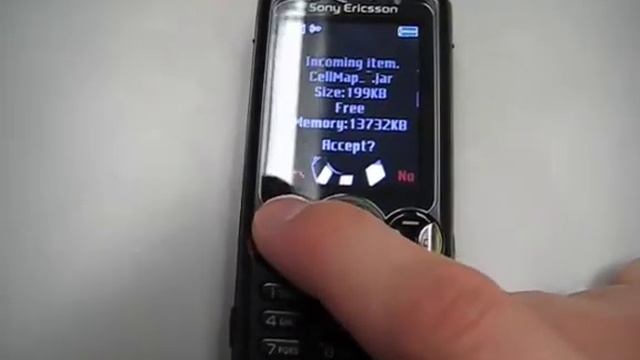 Install CellMap to a Sony Ericsson over Bluetooth смотреть онлайн