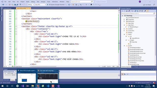[Lập trình ASP.NET MVC] Bài 1 Tạo project và thiết kế giao diện người dùng và quản trị смотреть онлайн