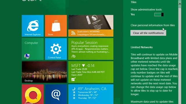How To Clear All Updates of Pinned App Tile in Metro-UI of Windows 8 смотреть онлайн