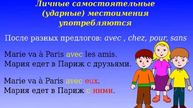 2 Урок французского. Грамматика 4/5. Ударные местоимения #французскийязык смотреть онлайн