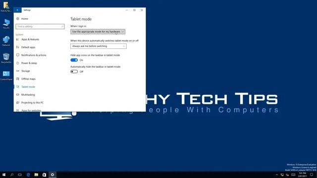 How To Turn On Tablet Mode In Windows 10 смотреть онлайн