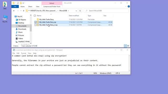 A Problem With Password Protection In Zip And 7zip