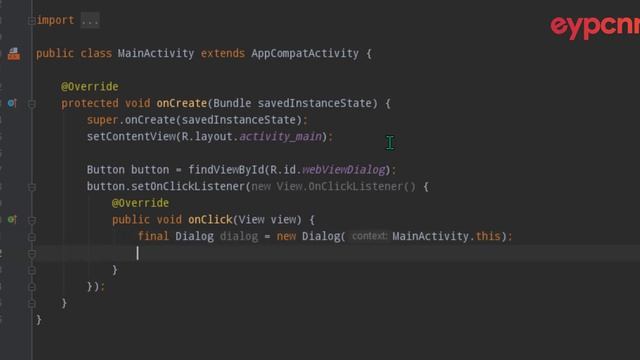 Android Studio - WebView Dialog смотреть онлайн