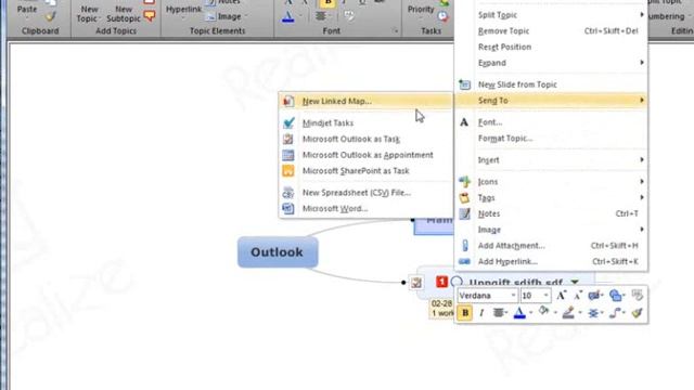 Mindjet MindManager 11 och Outlook смотреть онлайн