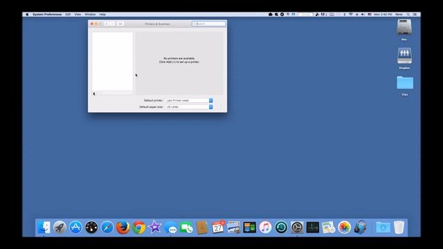 Install a network printer on Mac OSX смотреть онлайн