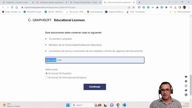 Solicitud de licencia "Nueva" Académica "Archicad" - "Estudiantes/Docentes" - MyArchicad.com - 202 смотреть онлайн