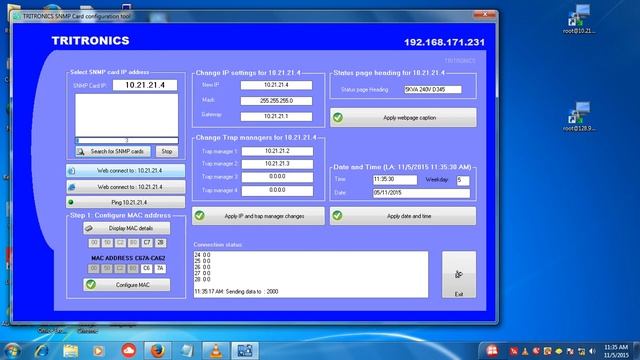 5 KVA ONLINE UPS TRITRONICS SNMP Card Configuration BY ANIL KUMAR SAHU смотреть онлайн
