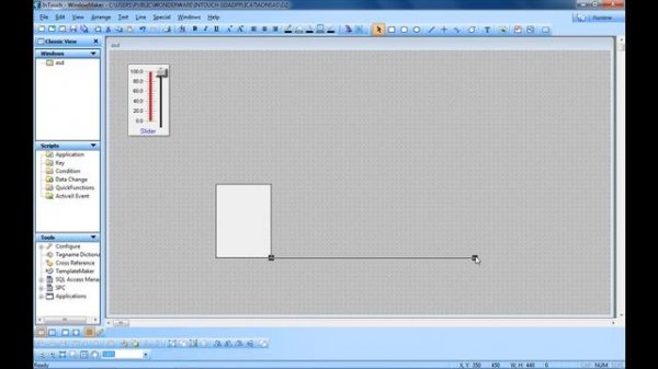Wonderware Intouch SCADA Part 2 - Create a New window and Location Property
