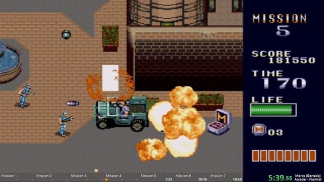 Mercs Sega Genesis/Megadrive Arcade mode - Normal - 10:39 Speedrun смотреть онлайн