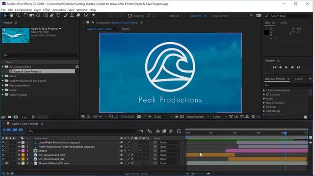 Learn the basics of After Effects | Adobe After Effects CC tutorials for beginners смотреть онлайн
