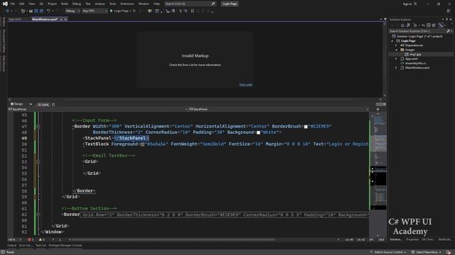 C# WPF UI | How to Design Flat Light Login Page in C# смотреть онлайн