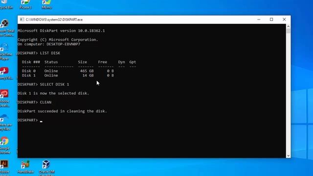 Format flashdisk untuk bootable windows dengan CMD "Command prompt" смотреть онлайн