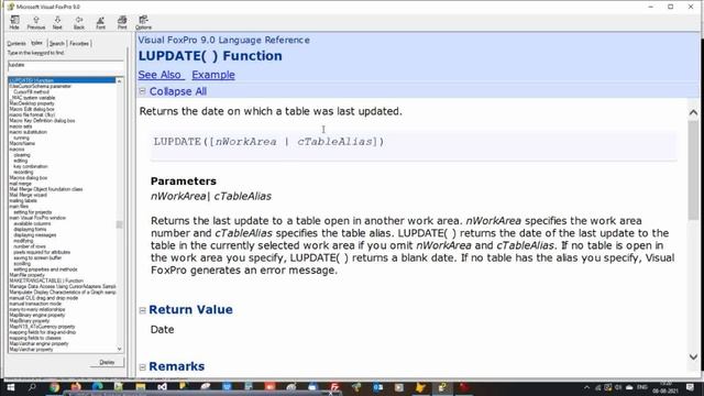 vfp lupdate vs fdate | vfp lupdate function | vfp fdate function | different lupdate vs fdate смотреть онлайн