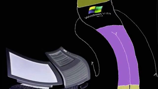 Boy Hates Microsoft Windows Vista Beta DERP WHAT THE FLIP Csupo Effects Does Not Respond Part 2 смотреть онлайн