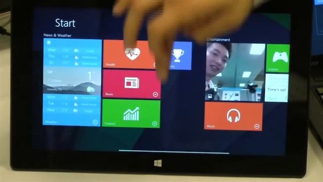 Interactive live tiles on Windows Next by Microsoft Research (1) смотреть онлайн