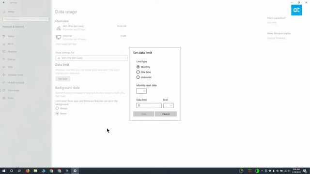 How to set a data limit for a WiFi connection on Windows 10 смотреть онлайн