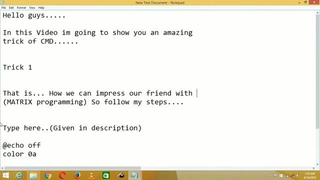Matrix programming on CMD смотреть онлайн
