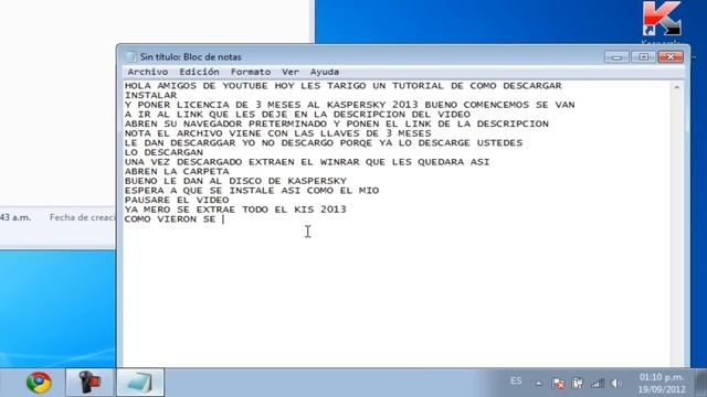 Como descargar, instalar y validar kaspersky 2013 windows 8, 7 смотреть онлайн