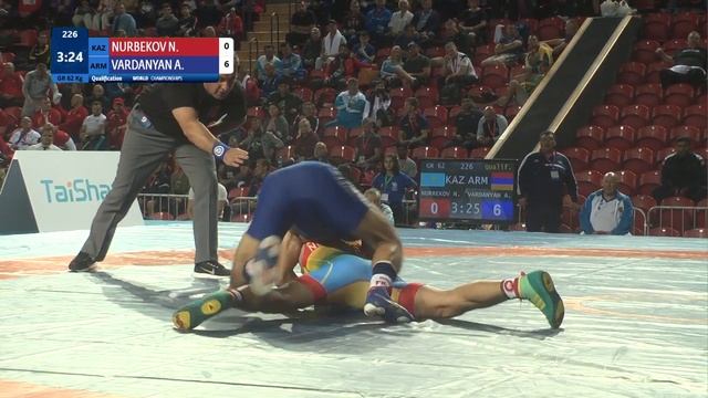 Qual. GR - 62 kg: N. NURBEKOV (KAZ) v. A. VARDANYAN (ARM) смотреть онлайн
