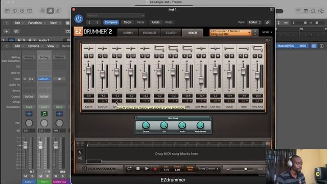 How to use EZDrummer 2 (Multi-Output) with E - Drums in Logic Pro X | 2022 смотреть онлайн