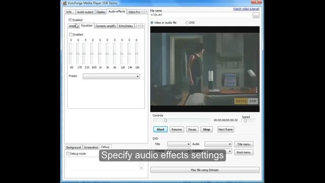Media Player SDK / SDK .Net - Audio effects смотреть онлайн