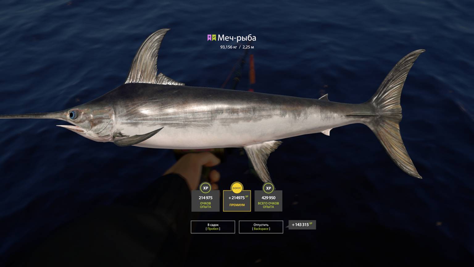 Русская Рыбалка 4 [PC 2018] 🐟 Мой рекорд, Меч-рыба