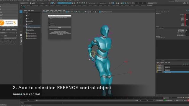 Mirror Animation Tool for Advanced Skeleton. смотреть онлайн