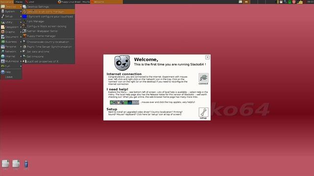 Puppy Linux Slacko 6.3 - 64bits смотреть онлайн